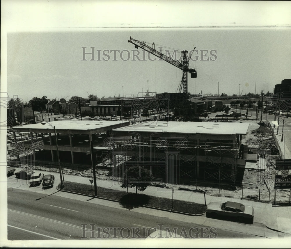 1974 Press Photo Sheraton Hotel Under Construction in Alabama- Historic Images