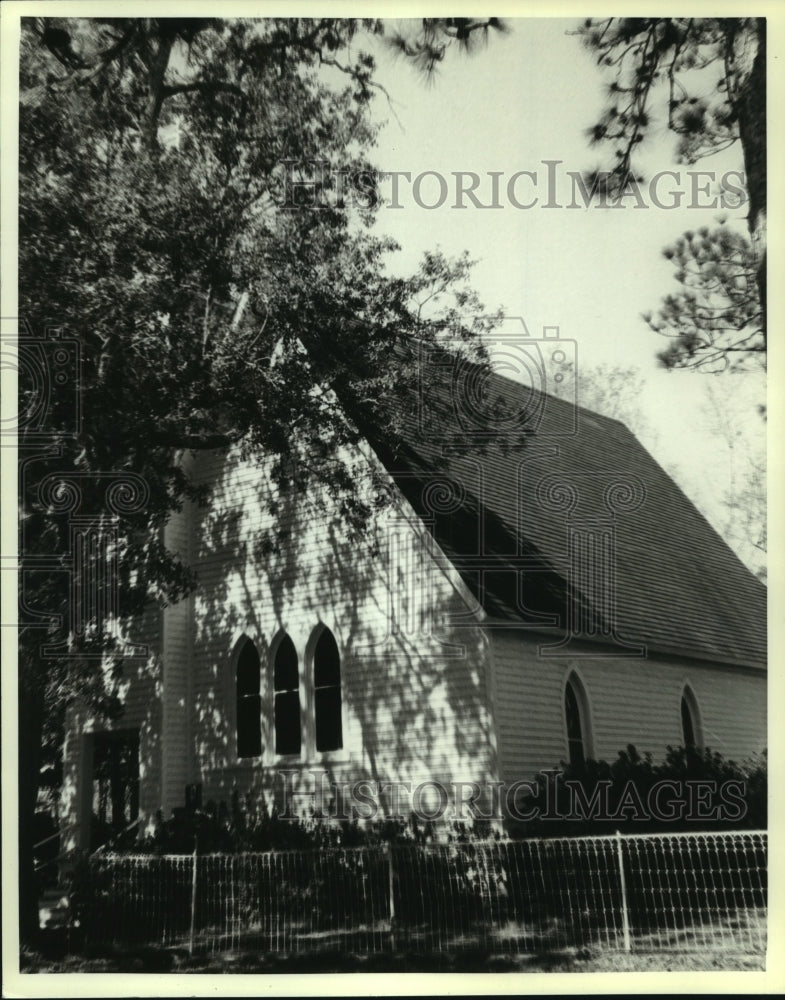 1989 Press Photo St. Paul&#39;s Chapel in Magnolia Springs, Alabama- Historic Images