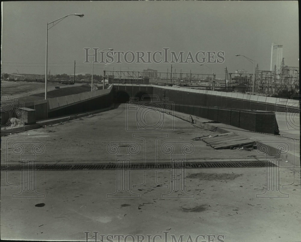 Press Photo Exterior Interstate Tunnel Construction, Alabama- Historic Images