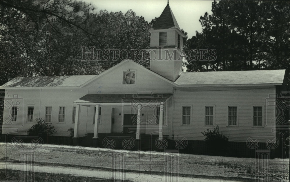 1985 Press Photo Vredenburgh Baptist Church in Vredenburgh, Alabama- Historic Images