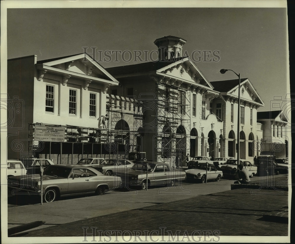 1967 Press Photo Mobile City Hall Police Communications building, Alabama- Historic Images