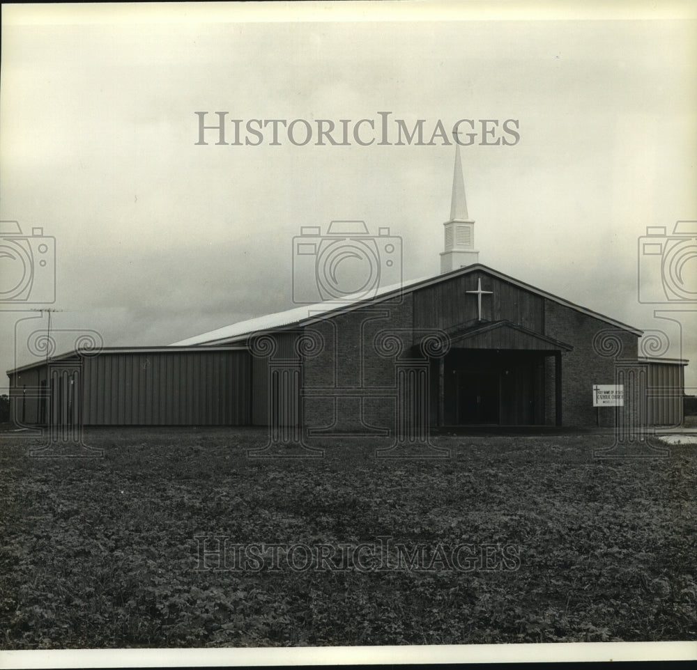 1981 Press Photo Holy Name of Jesus Catholic Church in Semmes, Alabama- Historic Images