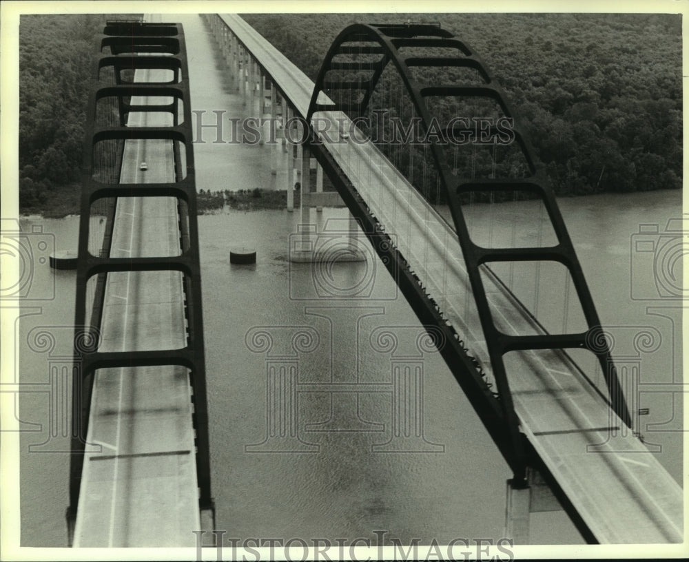 1984 Press Photo Interstate 65 Bridge over River, Alabama- Historic Images