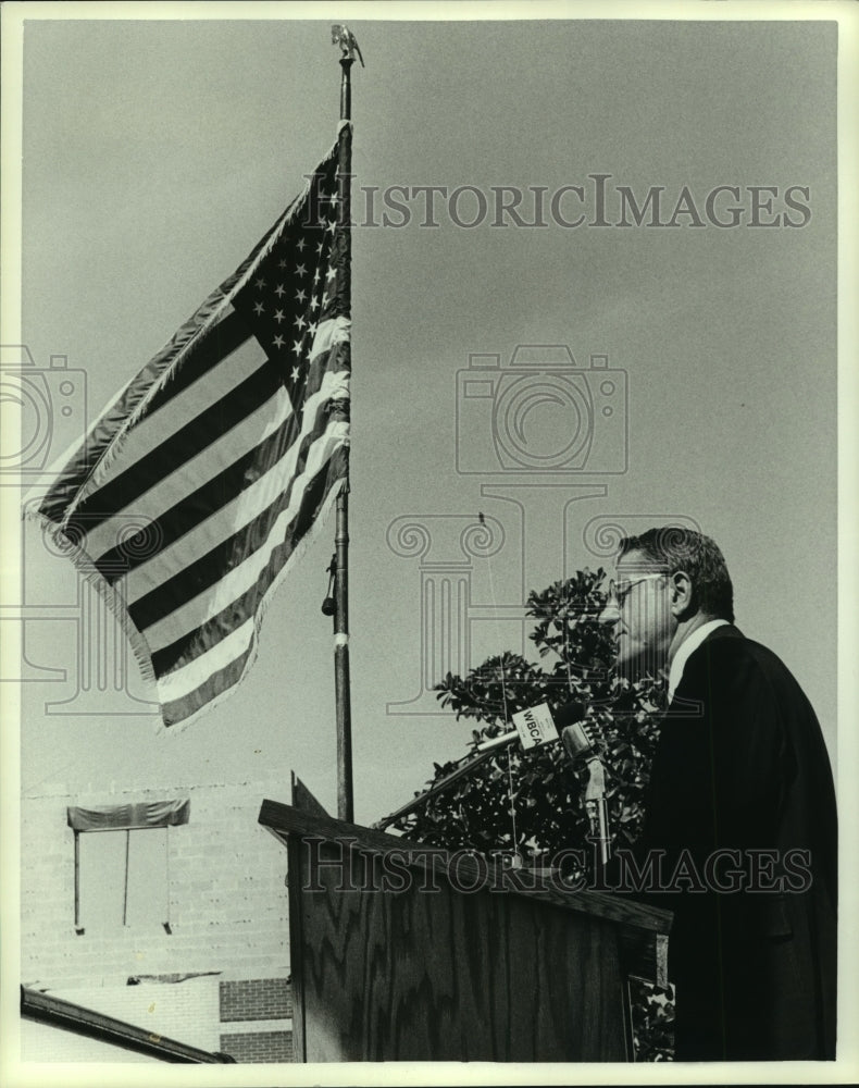 1985 Press Photo Birmingham Mayor Emory Folmar, Alabama- Historic Images