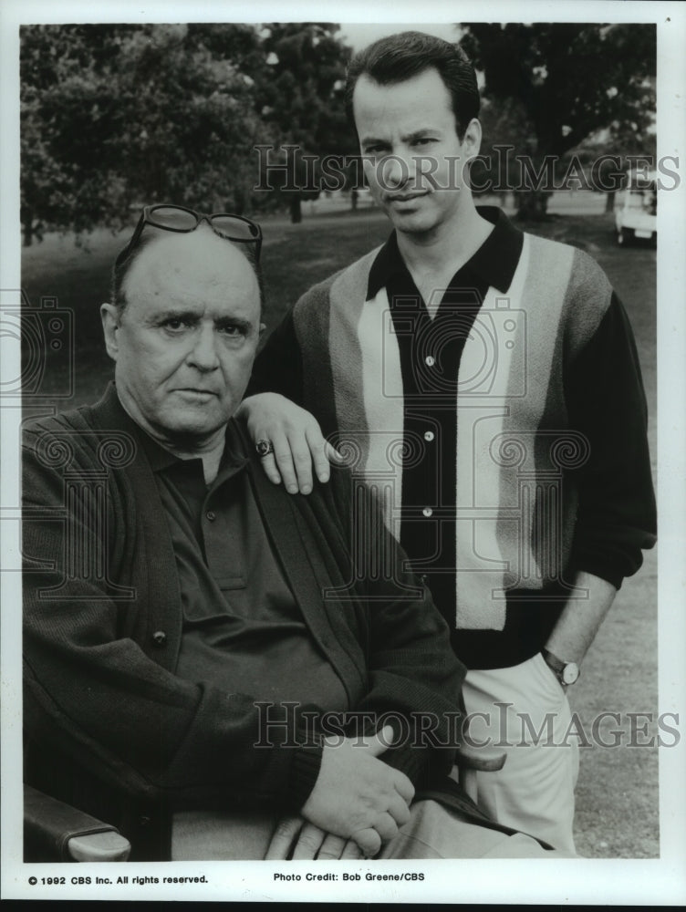 1992 Press Photo Actor Philip Casnoff and other in character role - amra04565- Historic Images