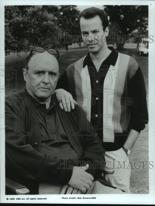 1992 Press Photo Actor Philip Casnoff and other in character role - amra04565- Historic Images