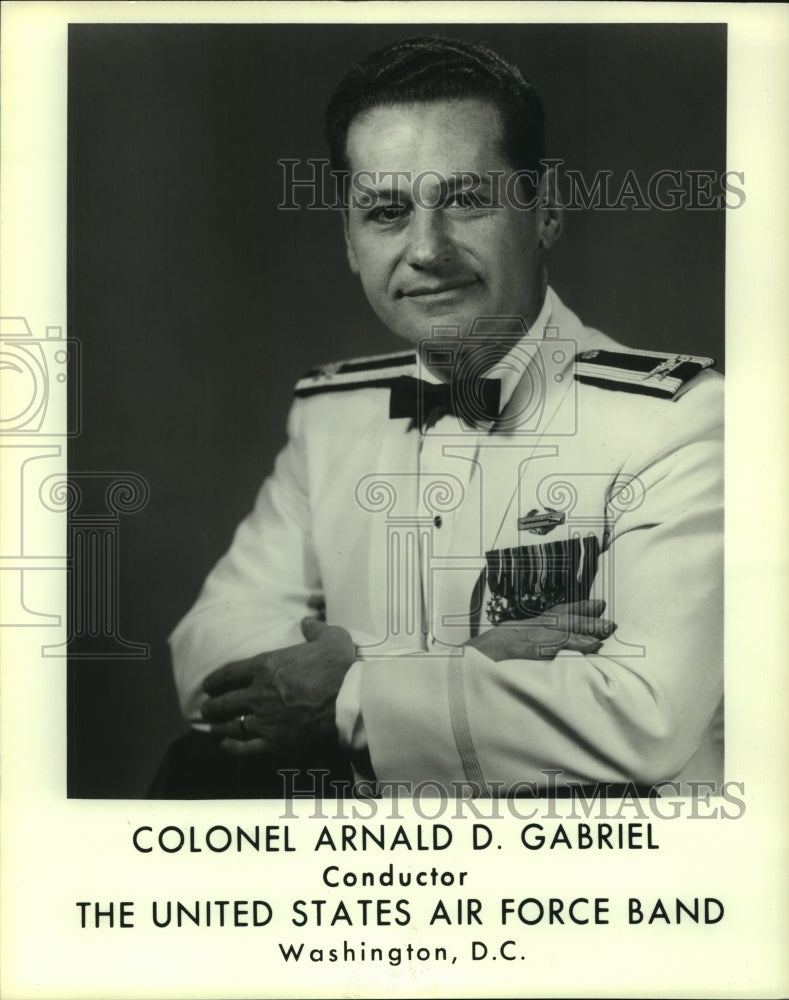 1981 Press Photo Colonel Arnald D. Gabriel, Conductor, The U.S. Air Force Band- Historic Images