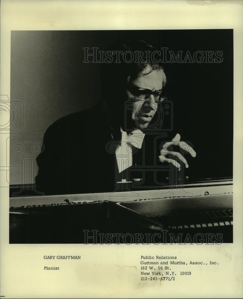 1977 Press Photo Pianist Gary Graffman - amra04592- Historic Images