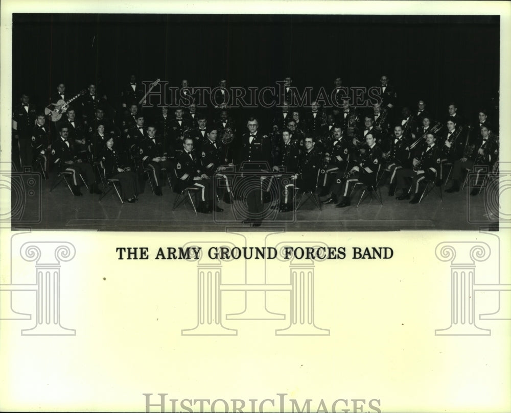 1988 Press Photo The Army Ground Forces Band in Fort McPherson, Georgia- Historic Images