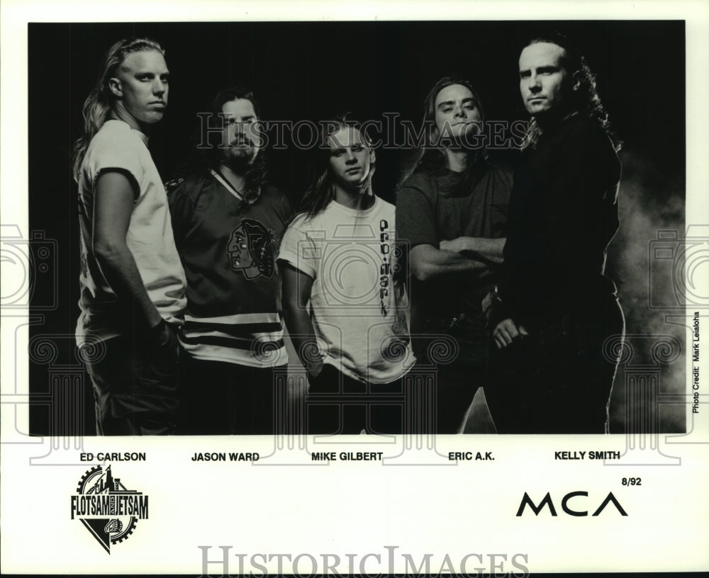 1992 Press Photo Flotsam and Jetsam music group - amra04784- Historic Images