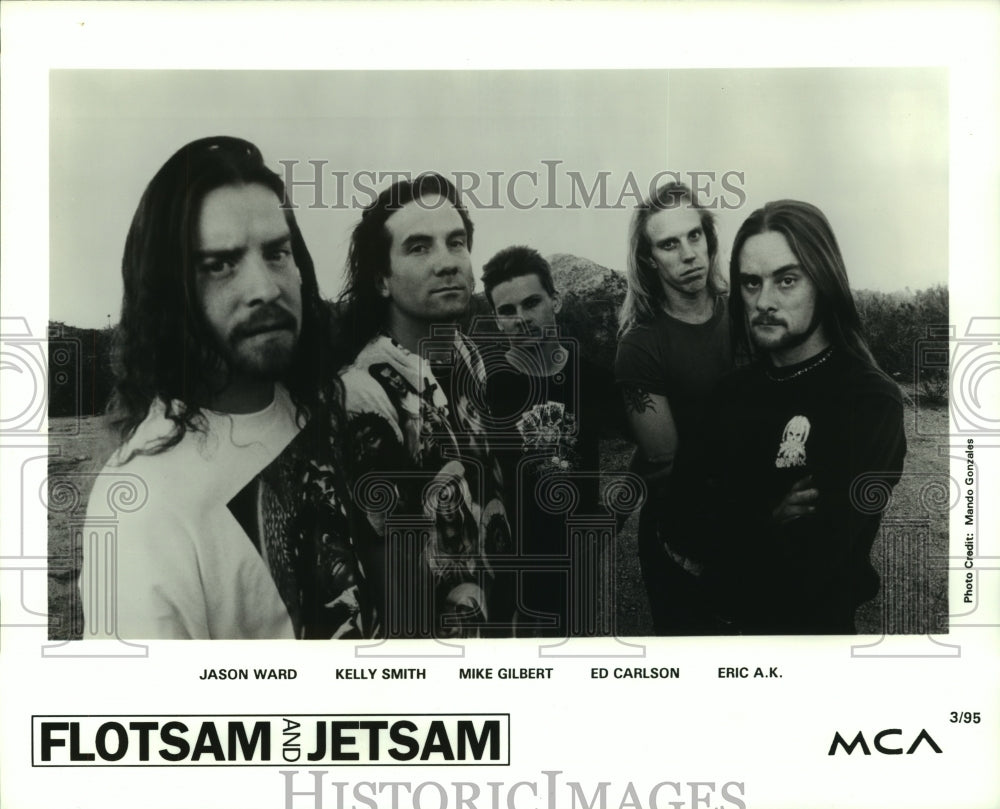 1995 Press Photo Flotsam and Jetsam music group - amra04785- Historic Images