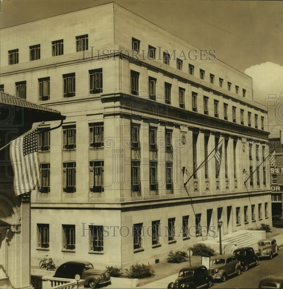 Press Photo Federal Building exterior view, St. Joseph Street, Mobile, Alabama- Historic Images