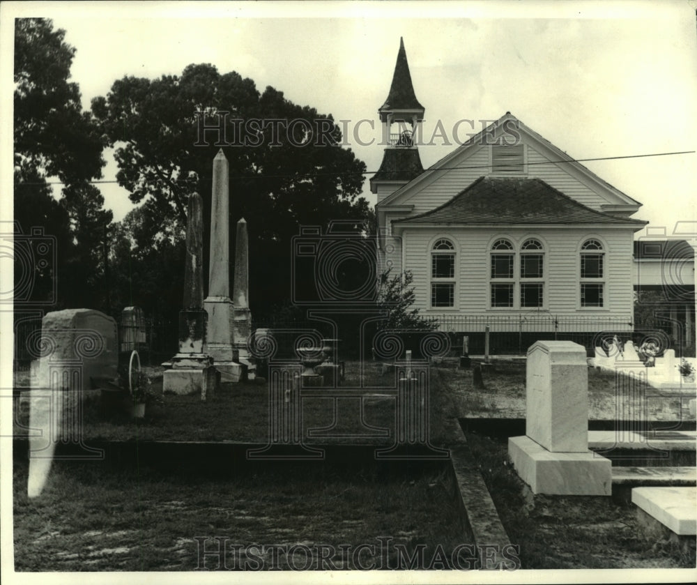 1980 Press Photo Exterior view of Philadelphia Baptist Church, Alabama- Historic Images