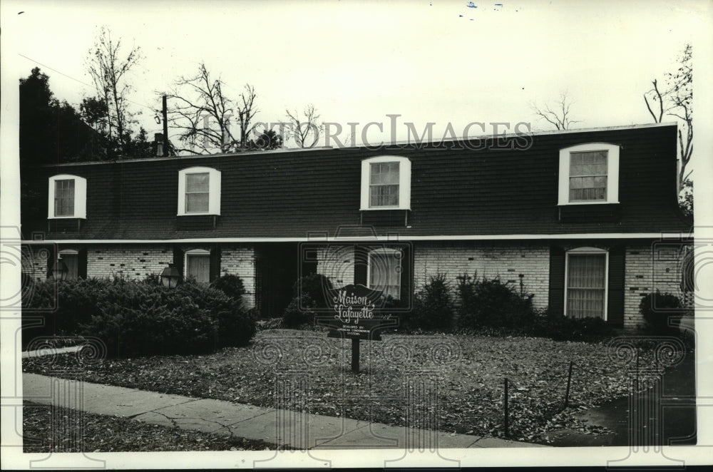 1981 Press Photo Maison Lafayette condos in Alabama - Historic Images