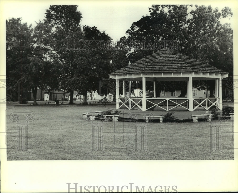 1984 Press Photo Gazabo at Elberta, Alabama Park- Historic Images