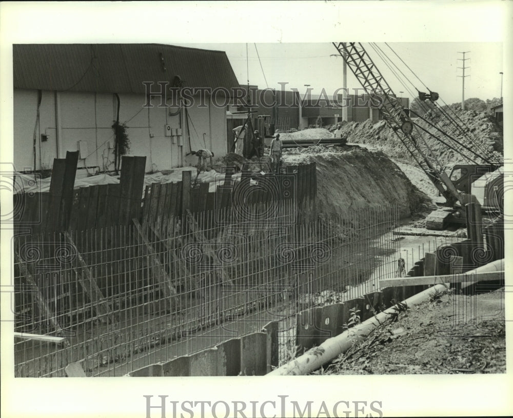 1991 Press Photo Eslava Creek construction site, Alabama- Historic Images