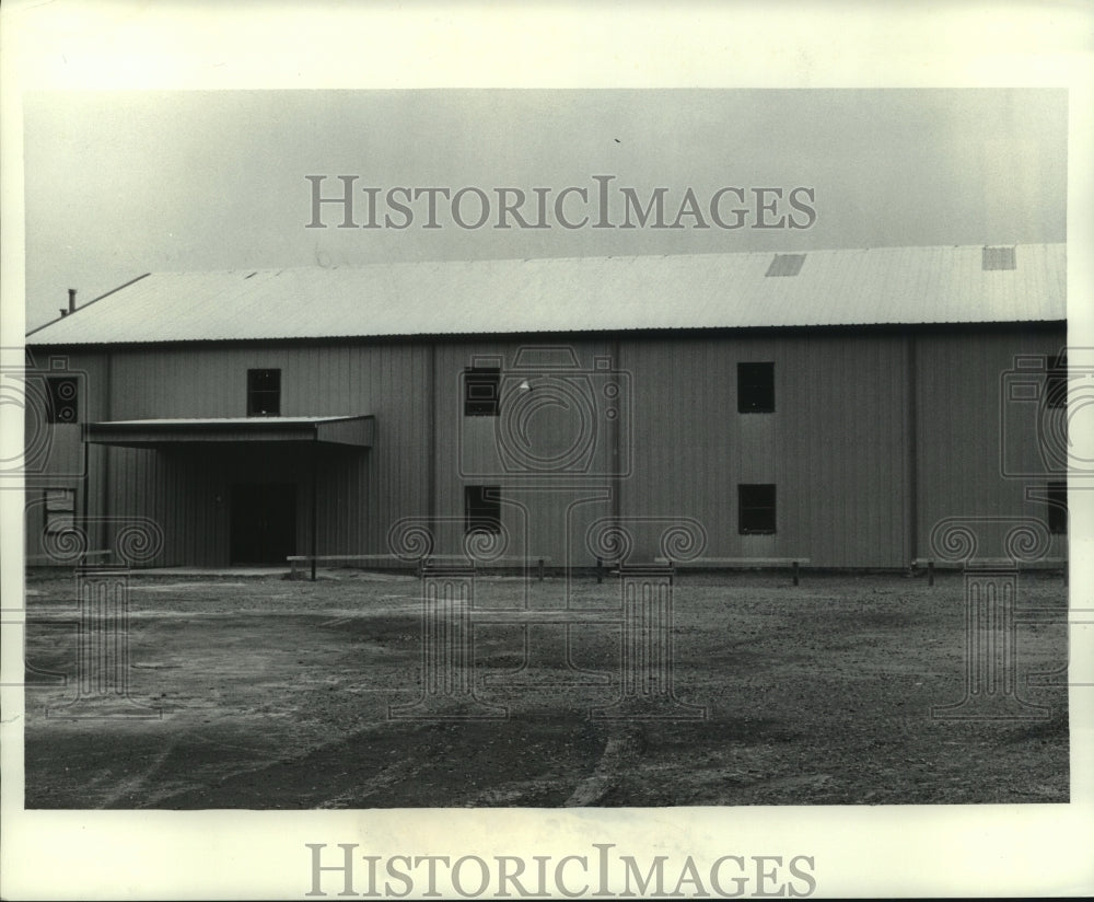 1982 Press Photo Exterior of Gold Leaf Church of God, Satsuma, Alabama- Historic Images