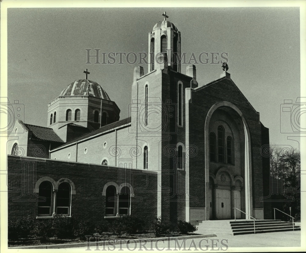 1988 Press Photo Exterior of Greek Orthodox Church, Alabama- Historic Images