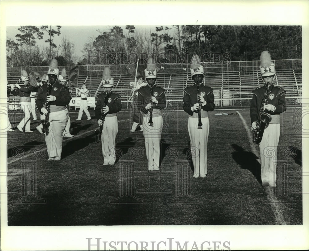 1990 Press Photo Marching Band, Daphne, Alabama - amra07574- Historic Images