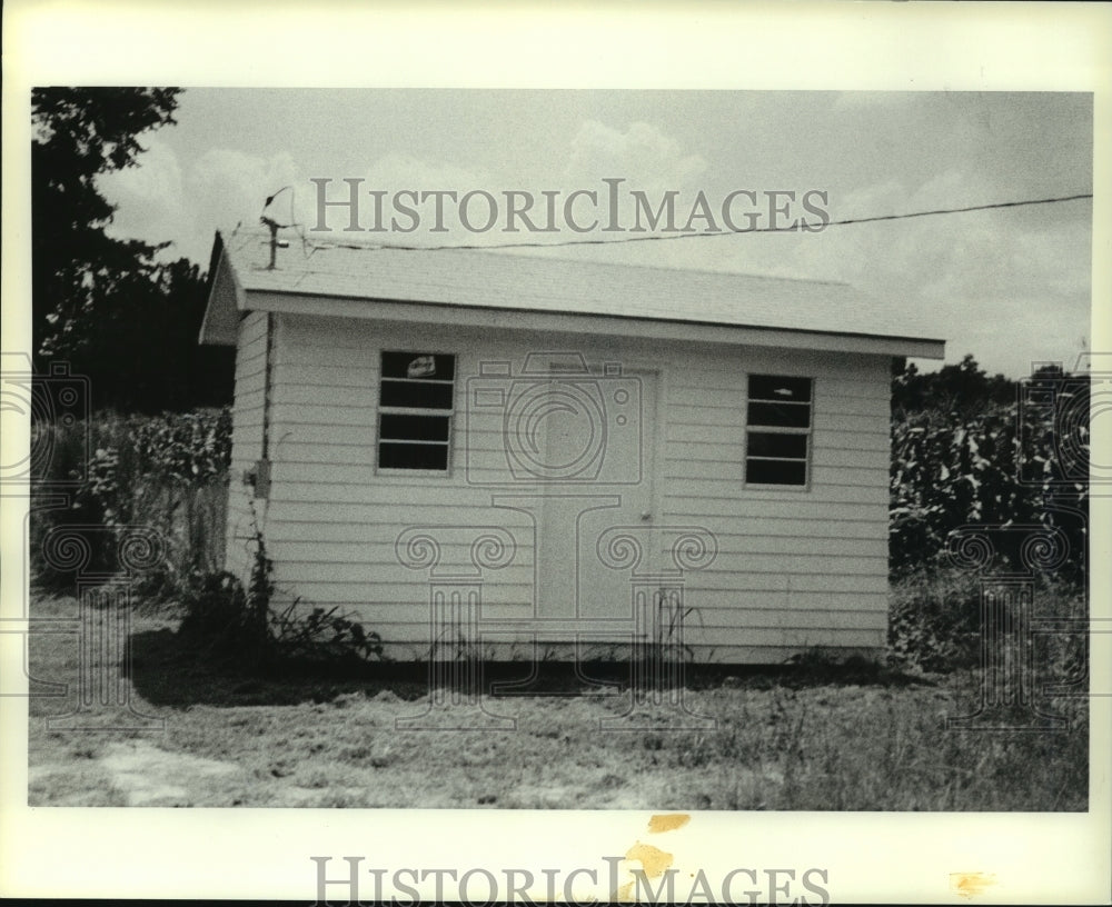 Press Photo Exterior of Vate House in Bashi, Alabama- Historic Images