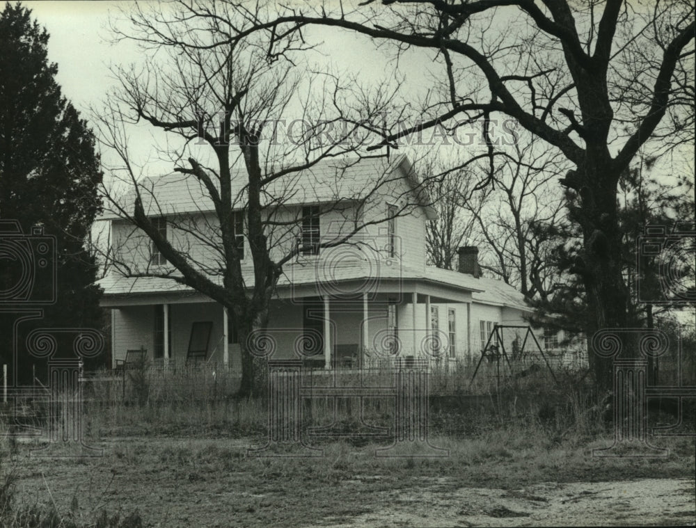 1986 Press Photo Home in Cortelyou, Alabama - Historic Images