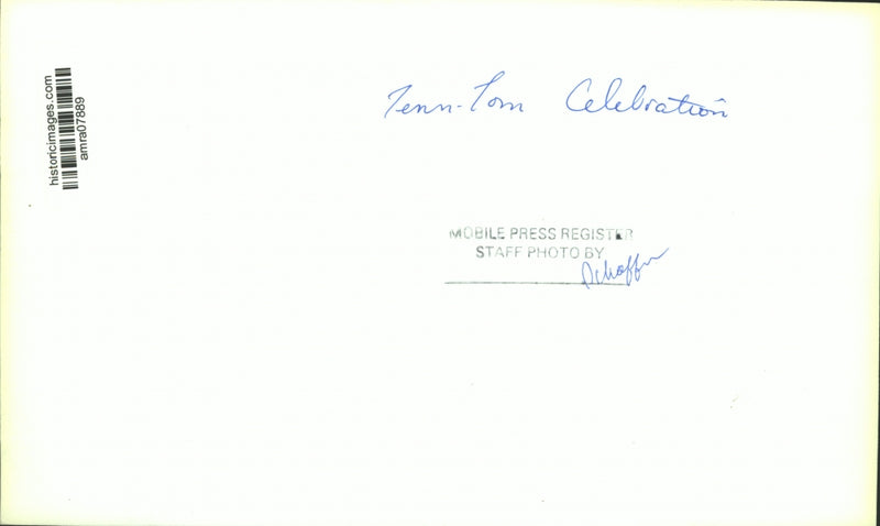 Load image into Gallery viewer, Press Photo Barges at Tenn-Tom celebration in Alabama - amra07889
