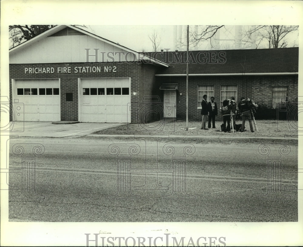 1984 Press Photo Exterior of Prichard Fire Station No. 2, Prichard, Alabama- Historic Images