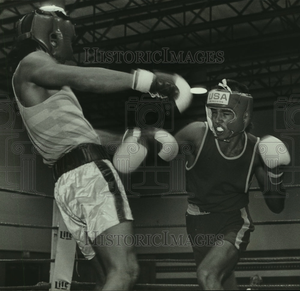 Press Photo Chris Crain of Pensacola and Yancey Culver of Mobile in Boxing match- Historic Images