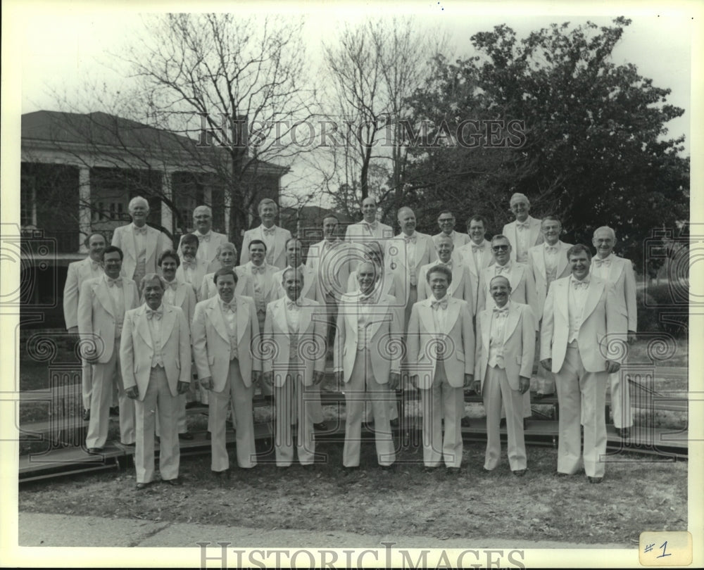 1986 Press Photo Group of Barber Shop Quartets, Alabama - amra08438- Historic Images