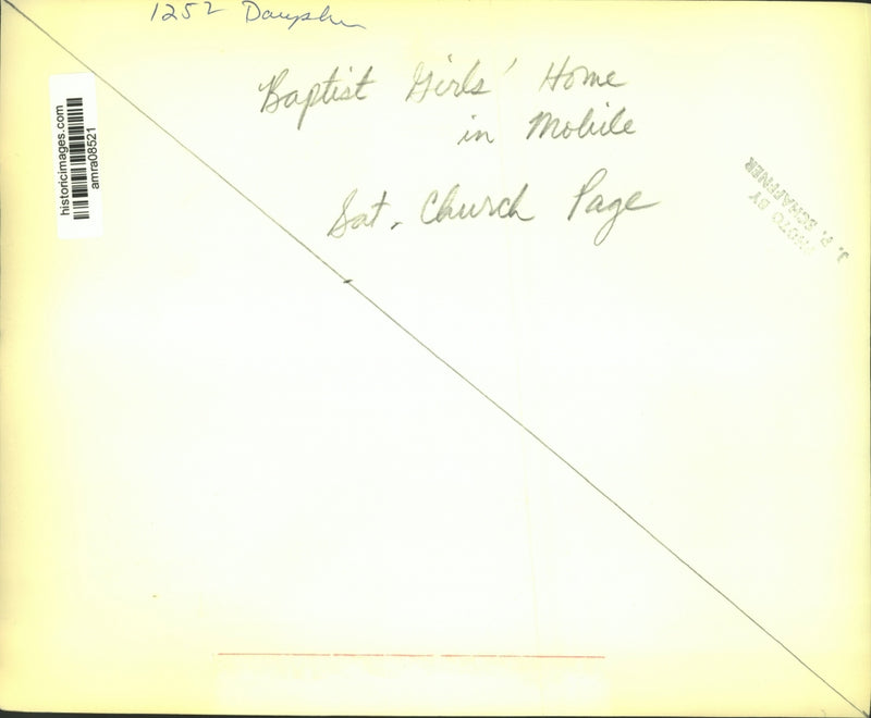 Load image into Gallery viewer, Press Photo Baptist Girls' Home in Mobile, Alabama - amra08521
