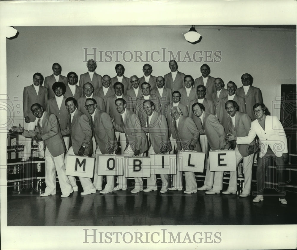 1978 Press Photo Mobile Chapter of Barbershop Quartets in Alabama - amra08528- Historic Images