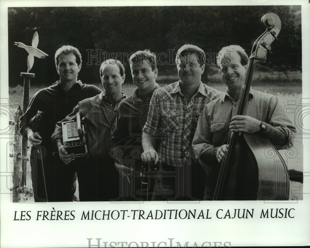1989 Press Photo Les Freres Michot-Tradition Cajon Music, Alabama - amra08562- Historic Images