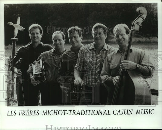 1989 Press Photo Les Freres Michot-Tradition Cajon Music, Alabama - amra08562- Historic Images
