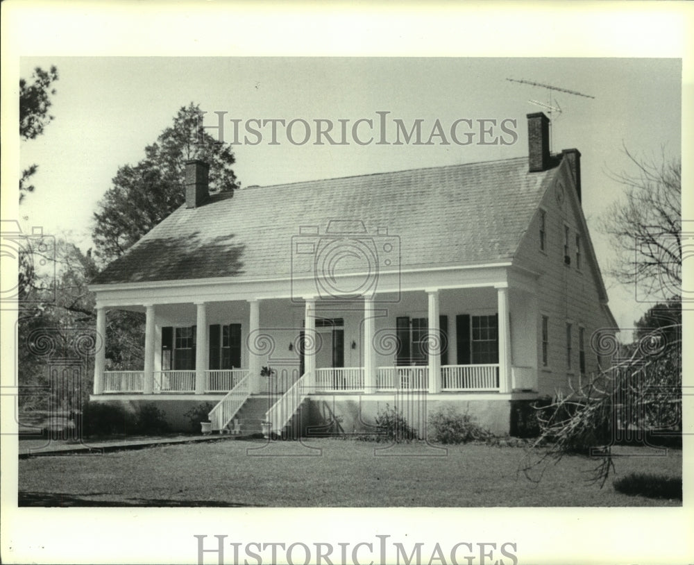 1986 Press Photo Exterior of the Woodlands house, Gosport, Alabama- Historic Images