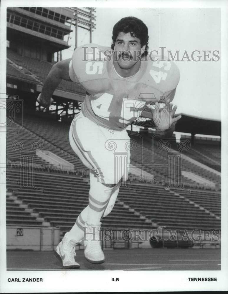 1984 Press Photo Carl Zander Tennessee Football- Historic Images