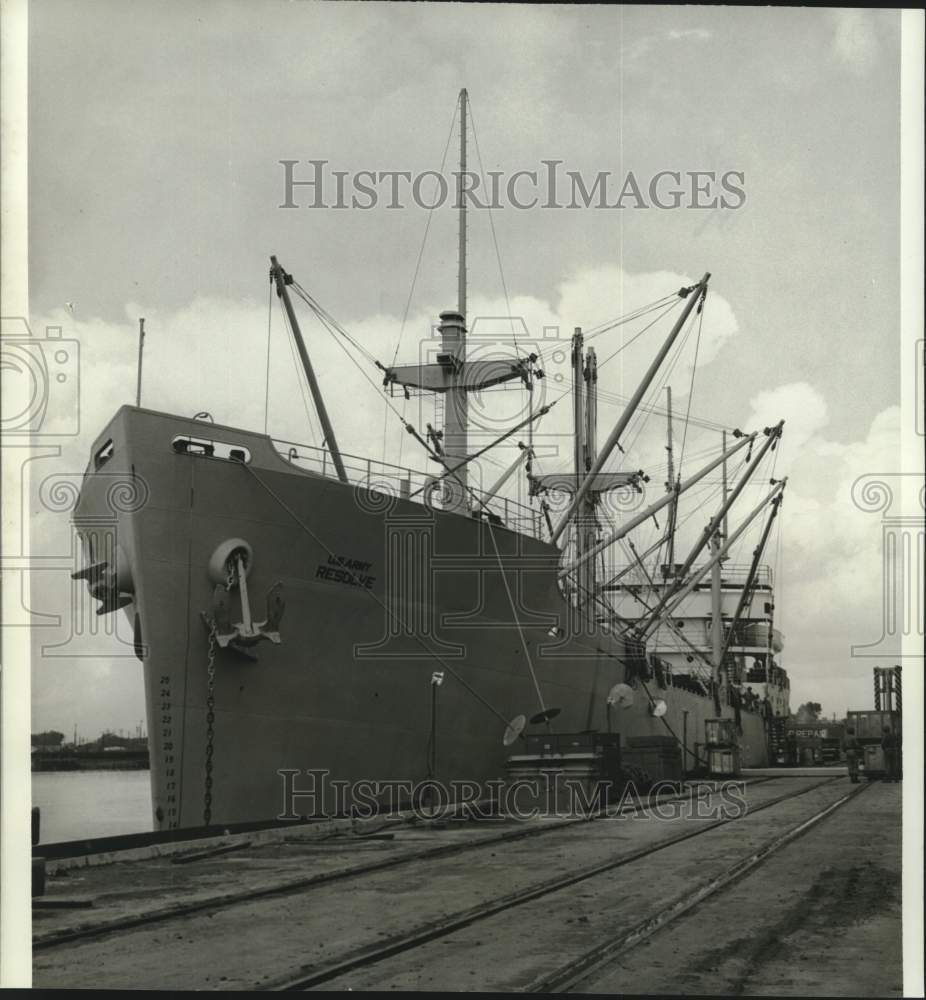 1967 Press Photo U.S. Army Resolve Ship- Historic Images