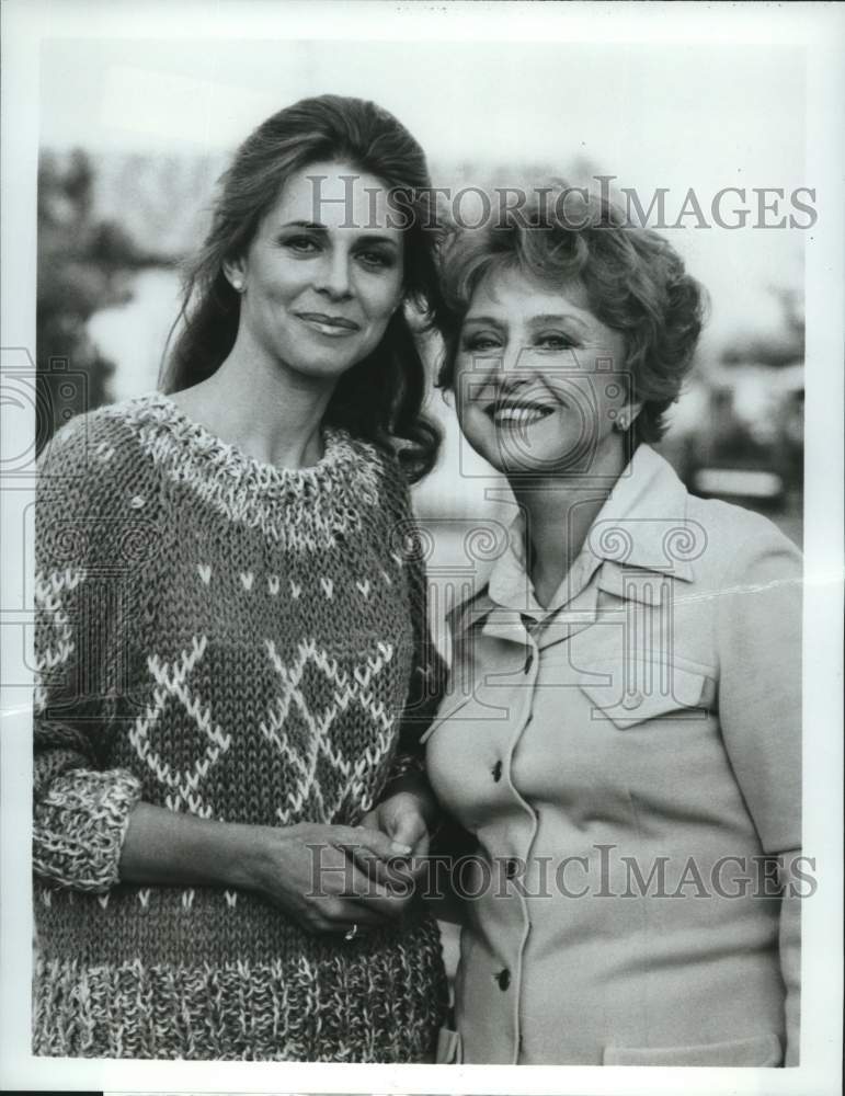 1984 Press Photo Lindsay Wagner and Celeste Holm star in ABC TV show â€œJessieâ€- Historic Images