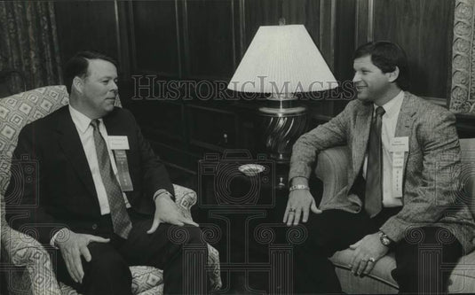 1987 Press Photo USA Coach Ronnie Arrow & other, Alabama- Historic Images
