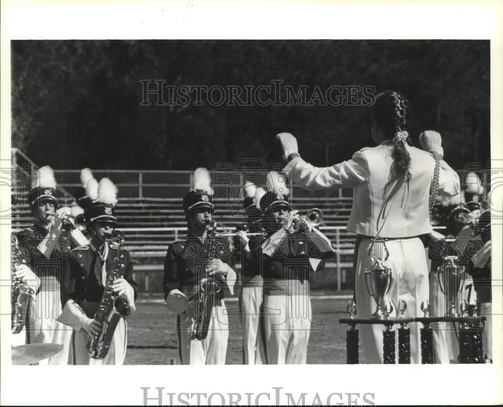 1990 Press Photo Citronelle marching band at Mobile Band Festival, Alabama- Historic Images