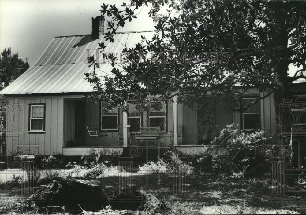 Press Photo Exterior view of the Old Dailey home, Chestnut, Alabama- Historic Images