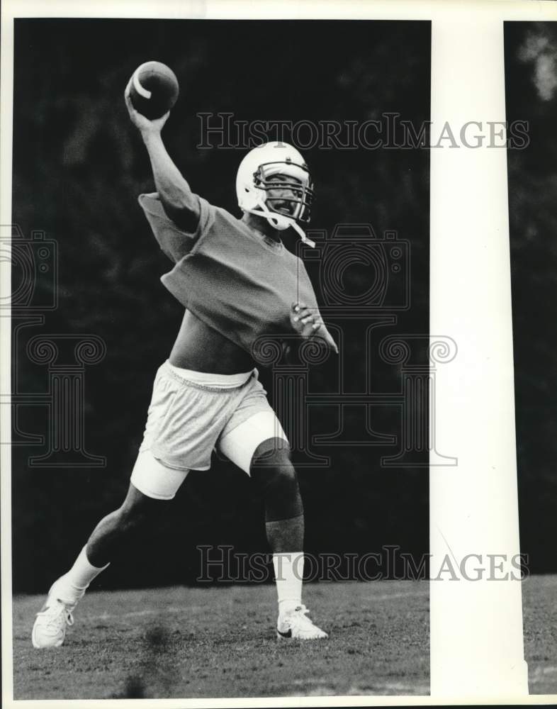 Press Photo Quarterback Pat Washington in Alabama - amra10084- Historic Images