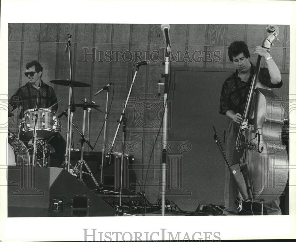 1990 Press Photo Musicians performing at Jazz Fest, Alabama - amra10357- Historic Images