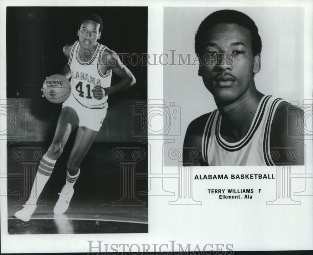 Press Photo University of Alabama basketball player Terry Williams - amra10786- Historic Images