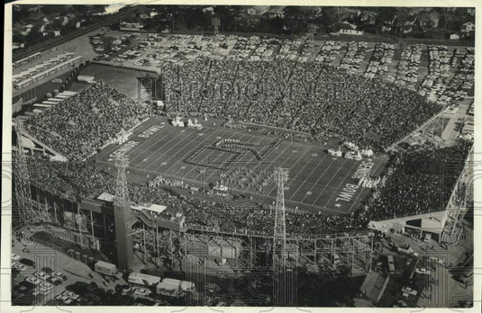 Press Photo Aerial View of Senior Bowl at Ladd Stadium, Alabama - amrx00050- Historic Images