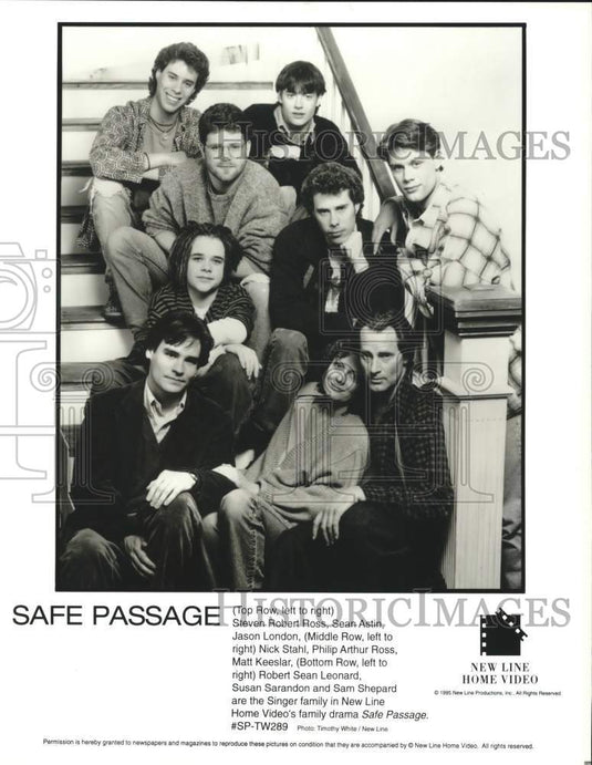 Press Photo Cast of "Safe Passage" Movie - ata00440- Historic Images