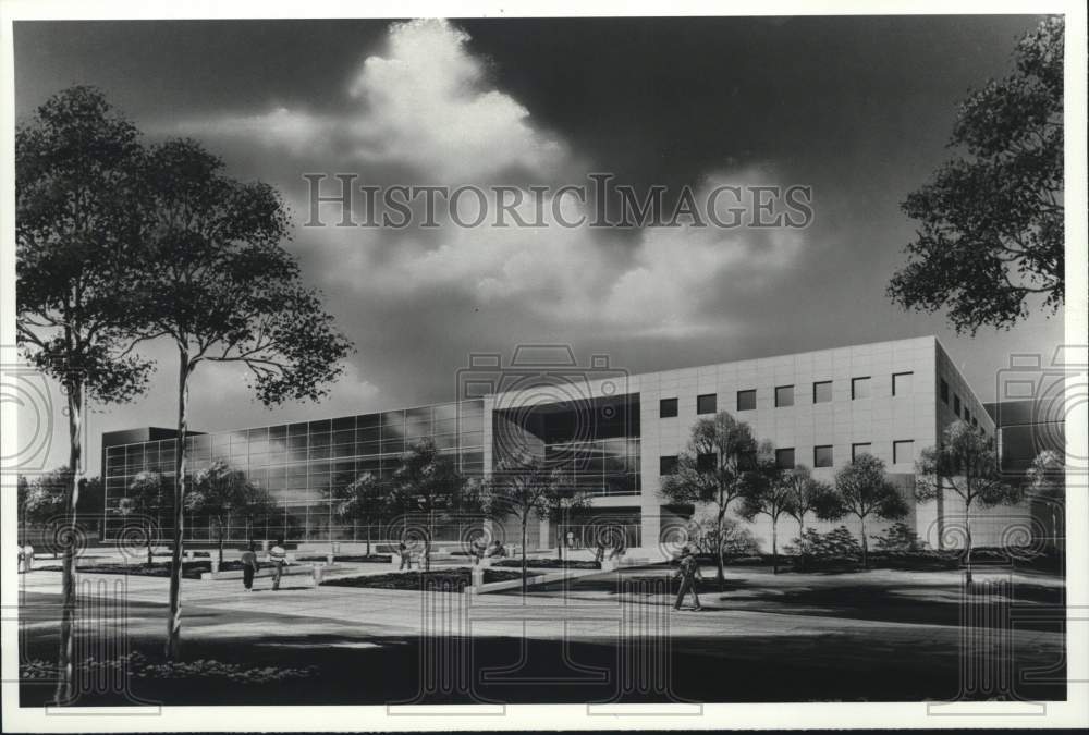 Press Photo Exterior of Southern Illinois University - ata02386