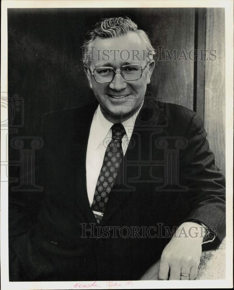 Press Photo John M. Henske, Chairman & Chief Executive Officer, Olin Corporation- Historic Images