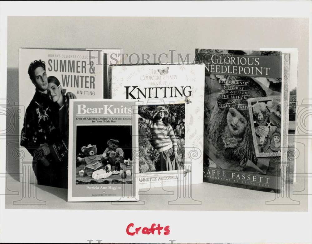 1988 Press Photo Various Knitting Books - ctaa24096- Historic Images