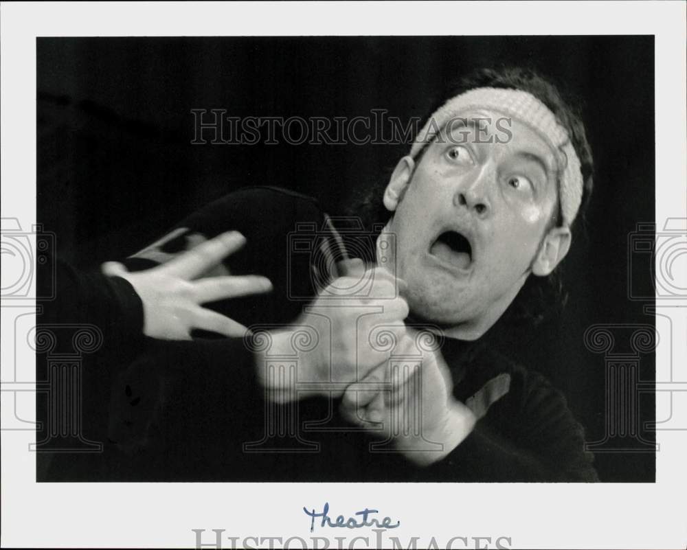 1992 Press Photo Troy Kotsur in &quot;Little Theatre of the Deaf&quot; Play in Norwalk- Historic Images