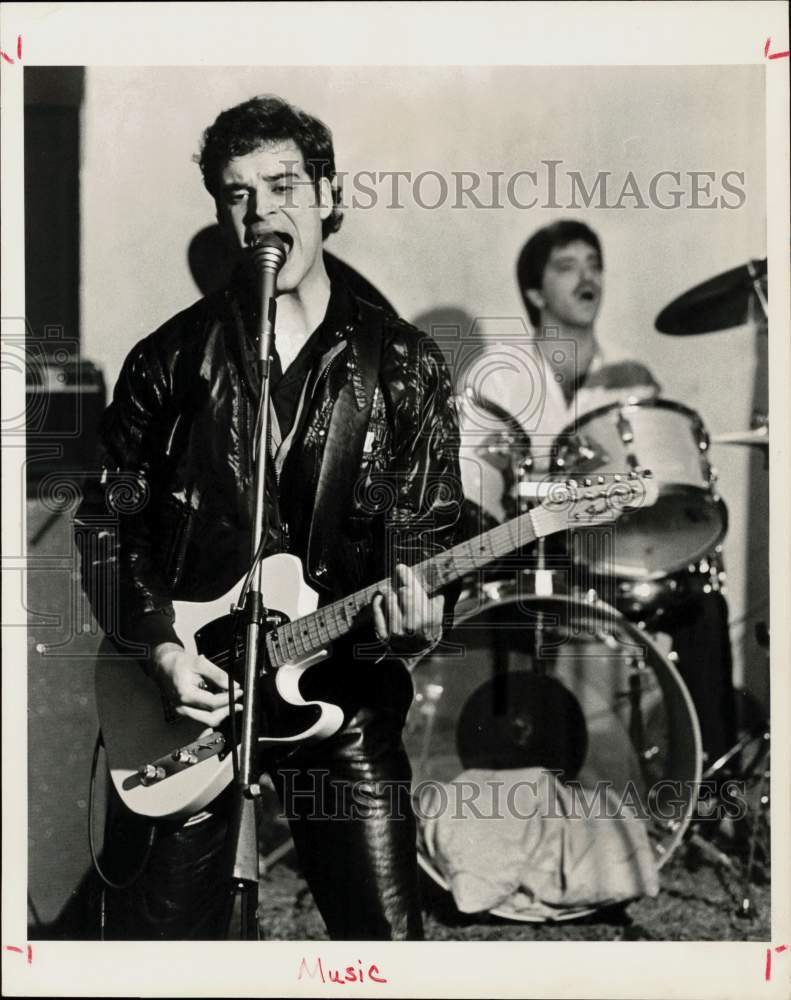 1984 Press Photo Musician Dick Trismer at Showcase Studio in Norwalk - ctaa36157- Historic Images